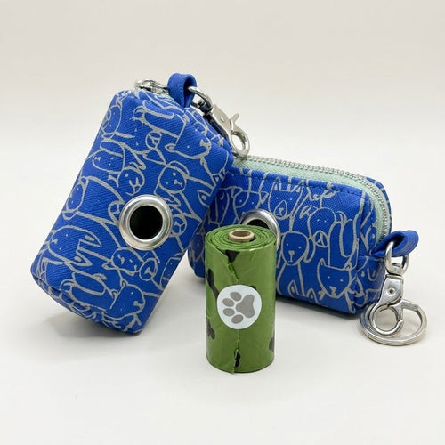 Minimalist Dog Poop Bag Holder — Playful Pup Edition