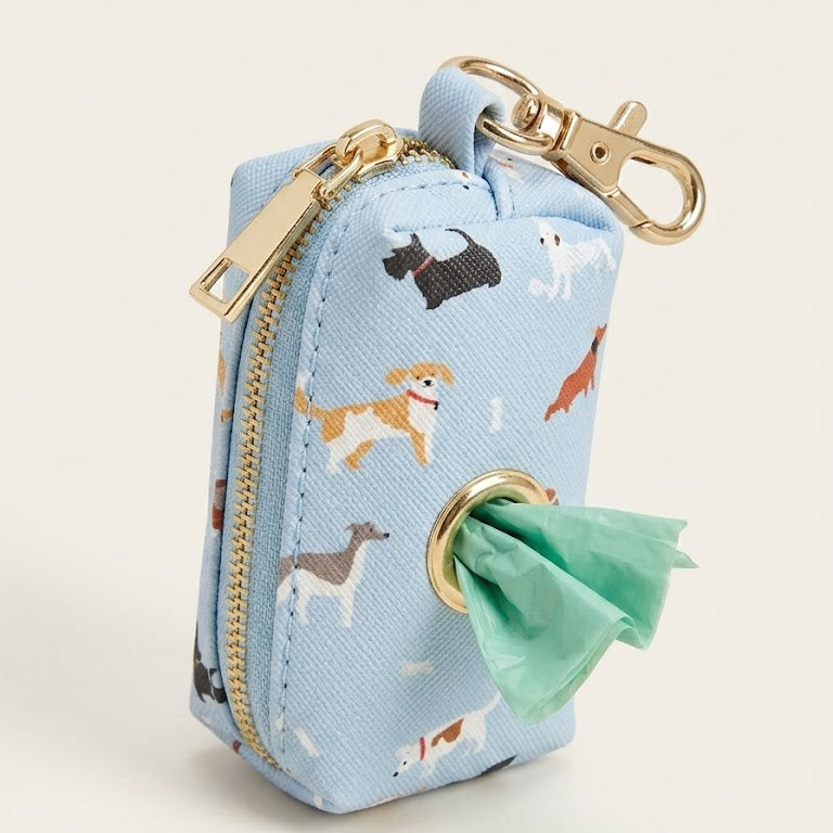 Minimalist Dog Poop Bag Holder — Playful Pup Edition