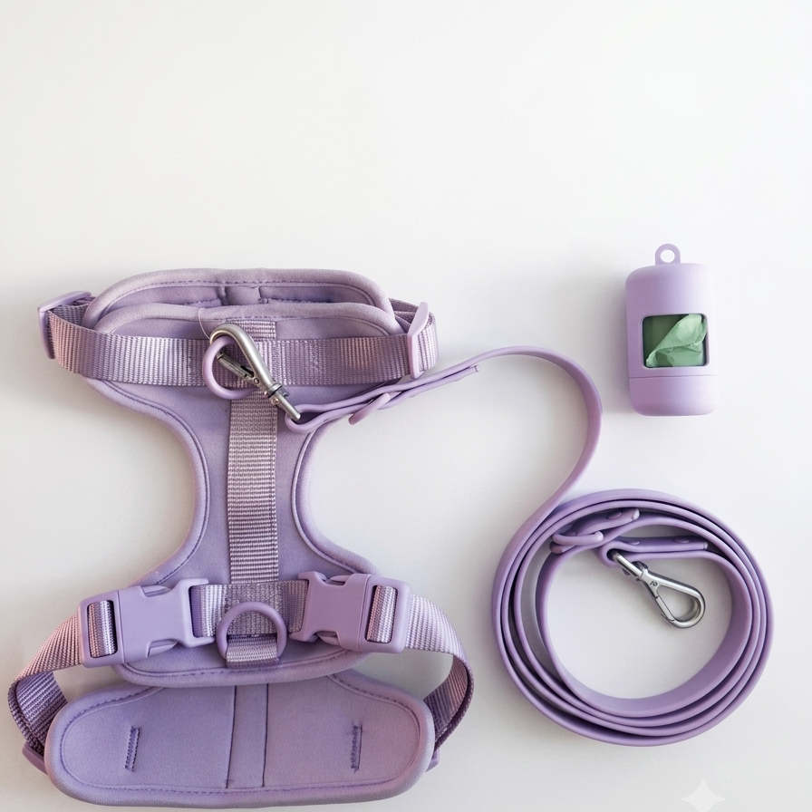 The City Harness Set – Lilac