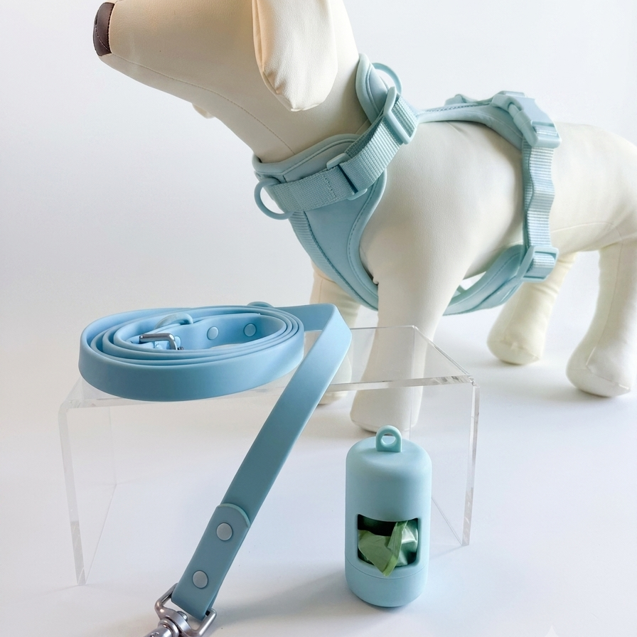 The City Harness Set – Mint Blue