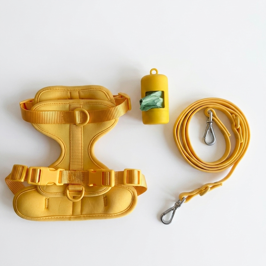 The City Harness Set - Bright Yellow