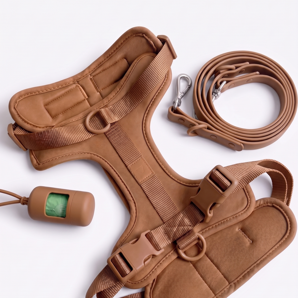 The City Harness Set – Espresso Brown