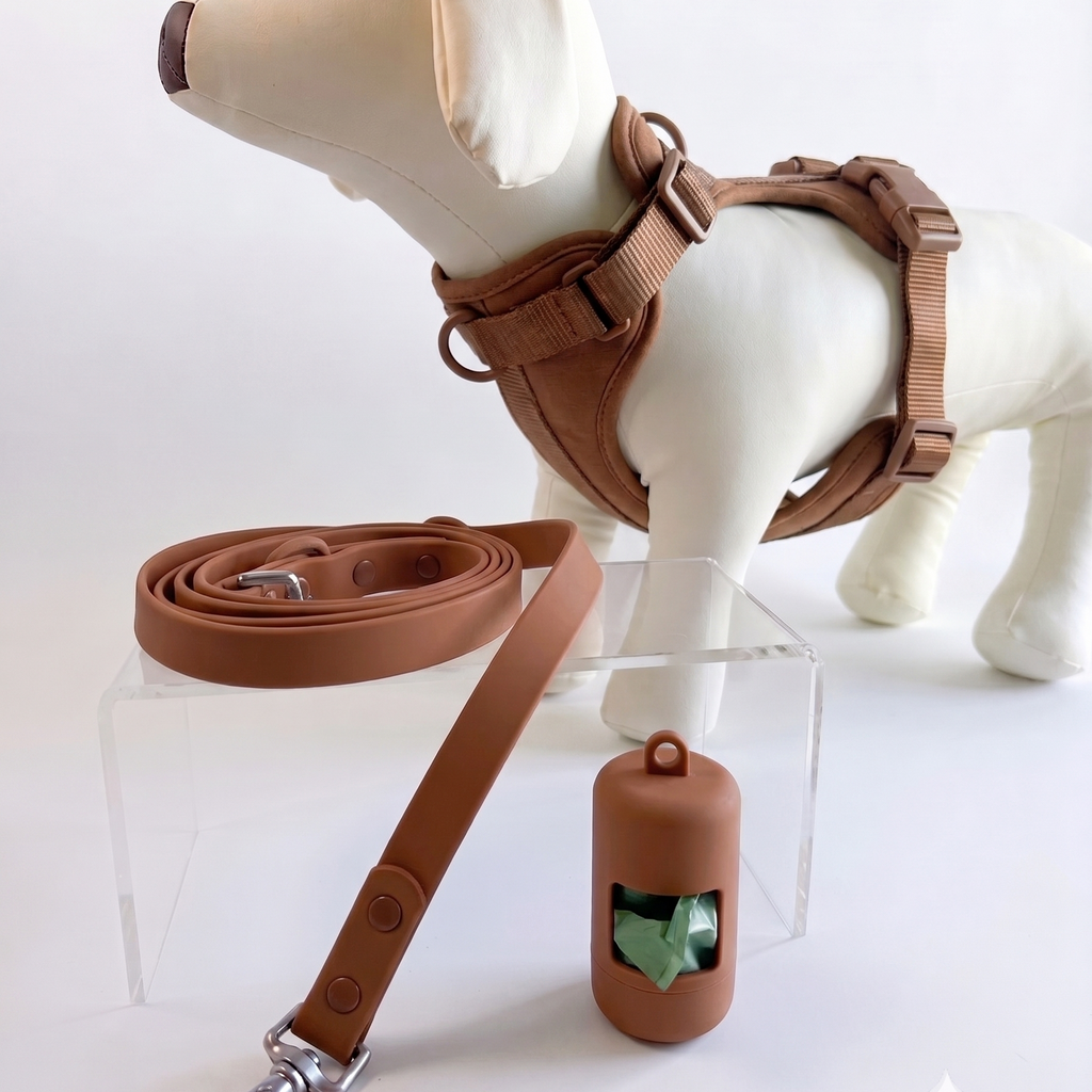 The City Harness Set – Espresso Brown