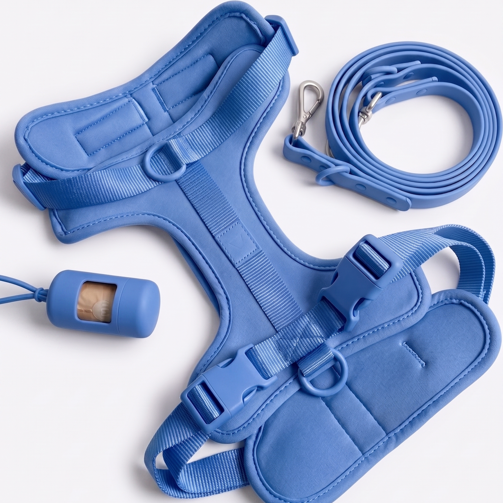 The City Harness Set - Summer blue